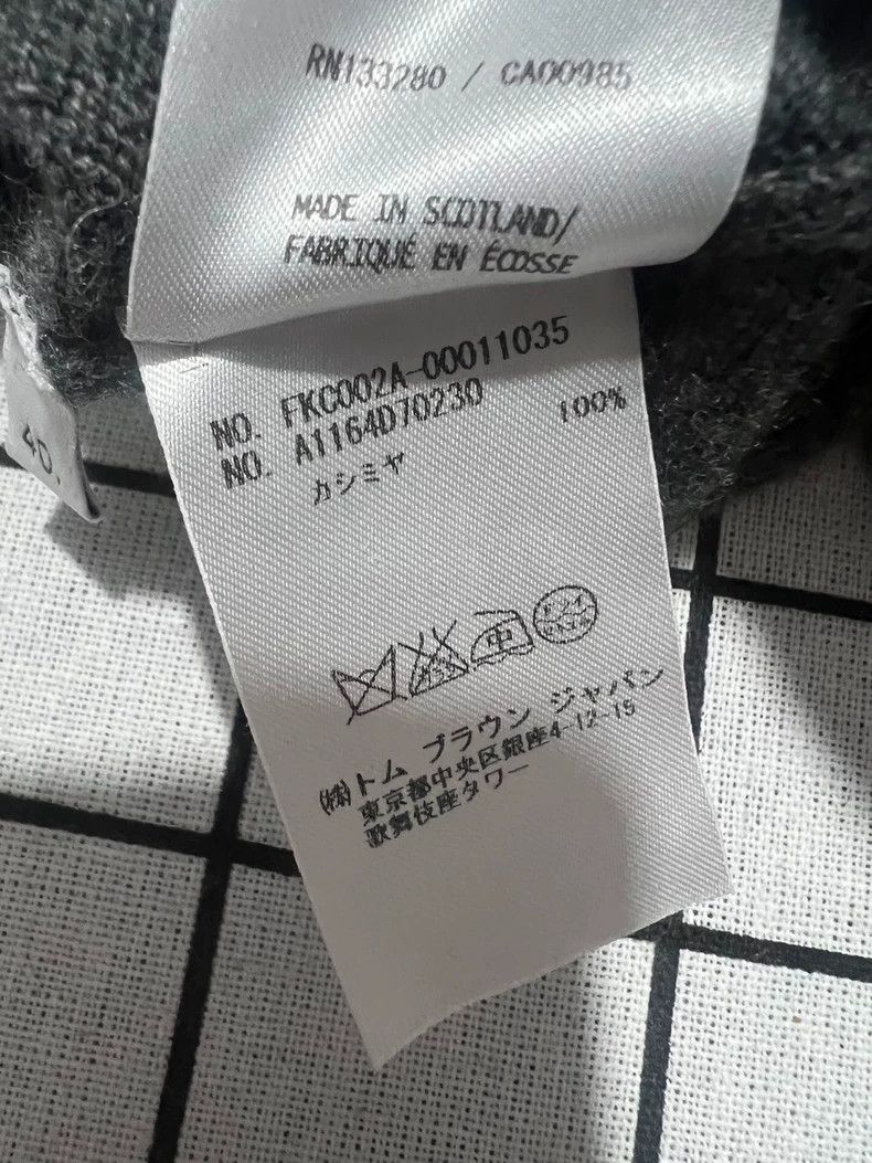 Thom Browne Thom Browne Gray Cashmere Cardigan - dmc Size US M / EU 48-50 / 2 - 7 Thumbnail
