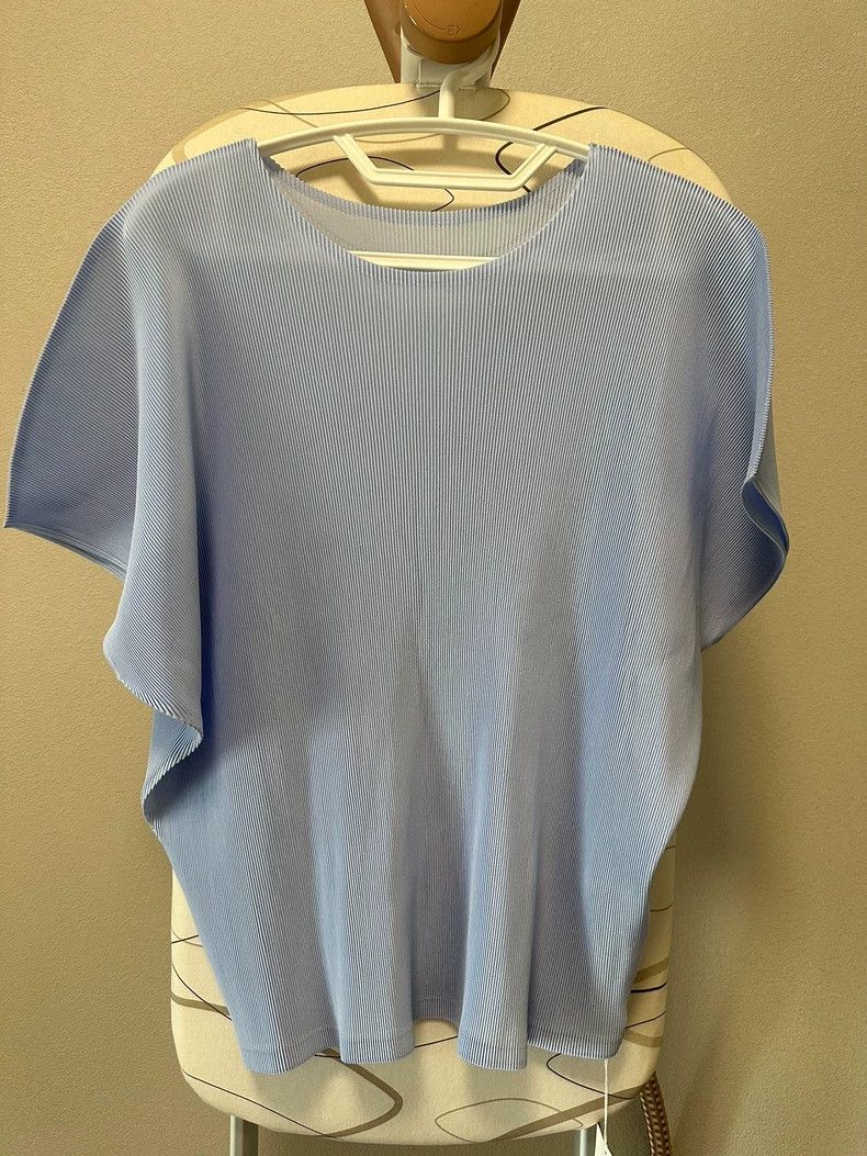 Issey Miyake Issey Miyake Pleats Please Light Blue Top - dmc Size US M / EU 48-50 / 2 - 2 Thumbnail