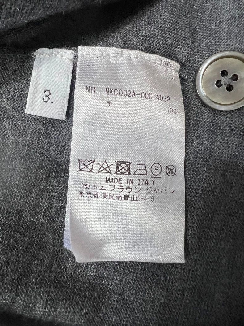 Thom Browne Thom Browne Five-Button Wool Cardigan - dmc Size US M / EU 48-50 / 2 - 4 Thumbnail