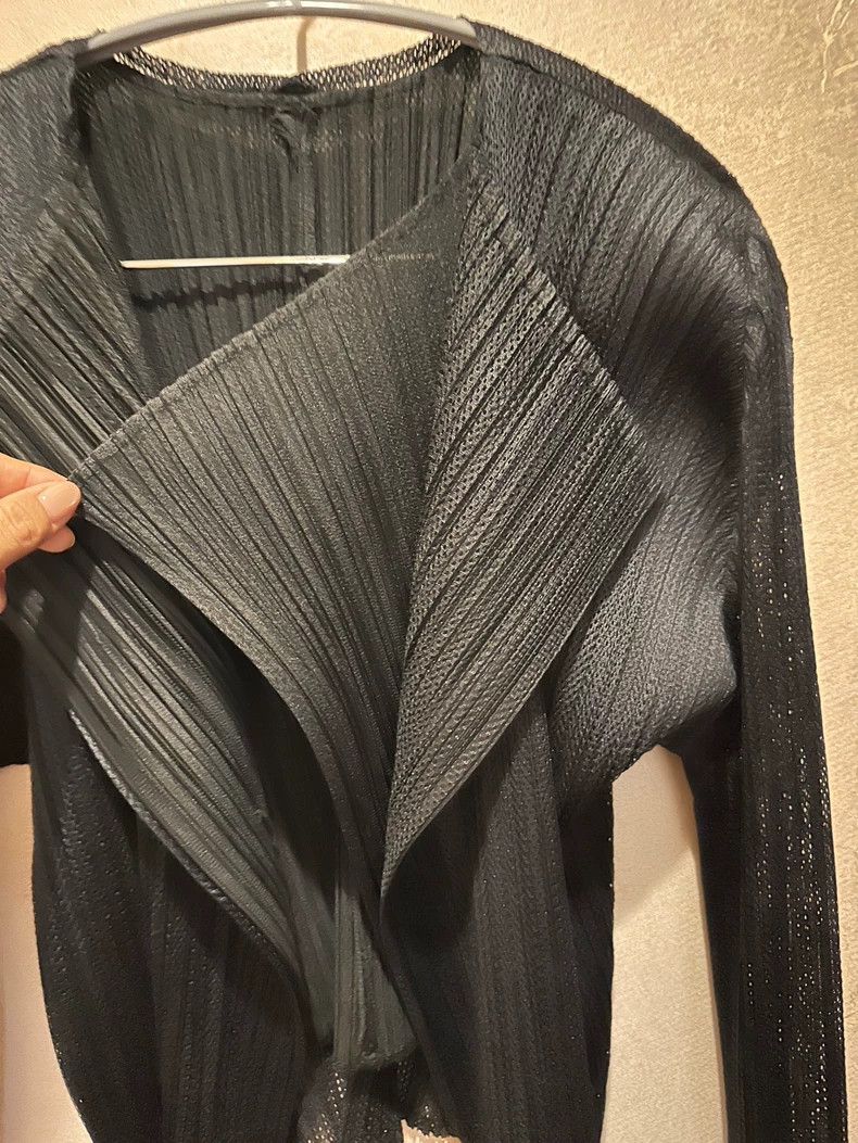 Issey Miyake Issey Miyake Black Double-Layer Cardigan - dmc Size US M / EU 48-50 / 2 - 6 Thumbnail
