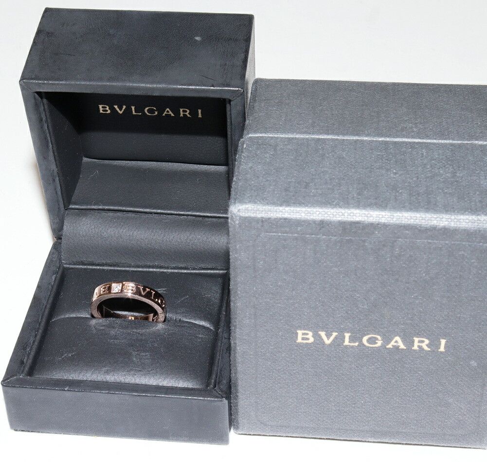 Bvlgari Bvlgari BVLGARI B.zero1 Au750 Pink Gold Diamond Ring Size 12.5 Leather Ring AN854185 DUTY FREE for USA Size ONE SIZE - 3 Thumbnail