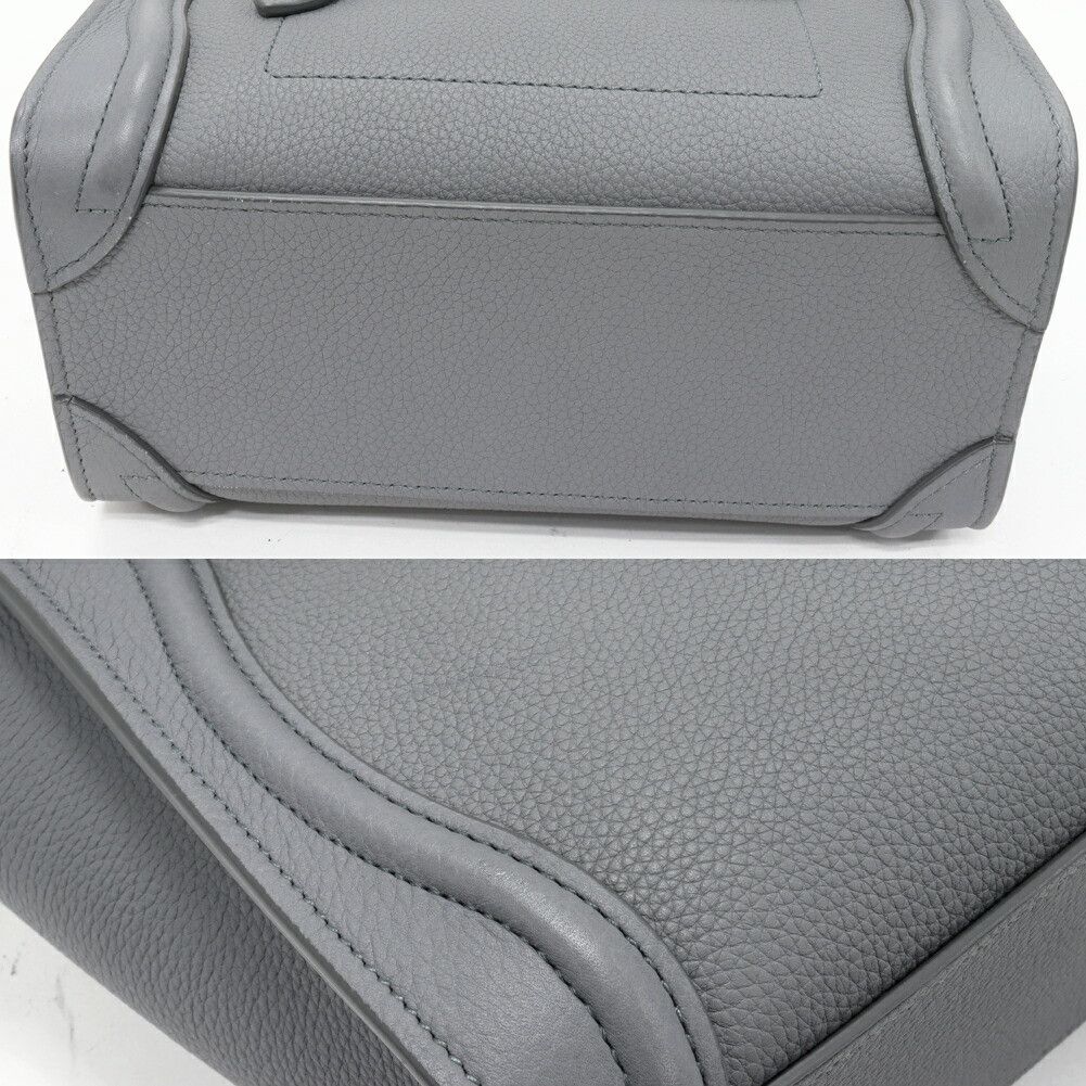 Celine Celine Celine Luggage Nano Shopper Baby Drummed Calfskin 2way Bag Leather Shoulder Bag 189243AQL.10KL DUTY FREE for USA Size ONE SIZE - 5 Thumbnail