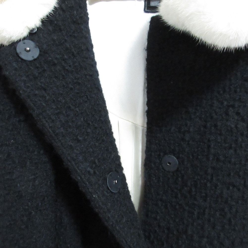 Other Other FOXEY Mink Wool Tweed Coat Natural Material Outerwear 34709 DUTY FREE for USA Size ONE SIZE - 5 Thumbnail