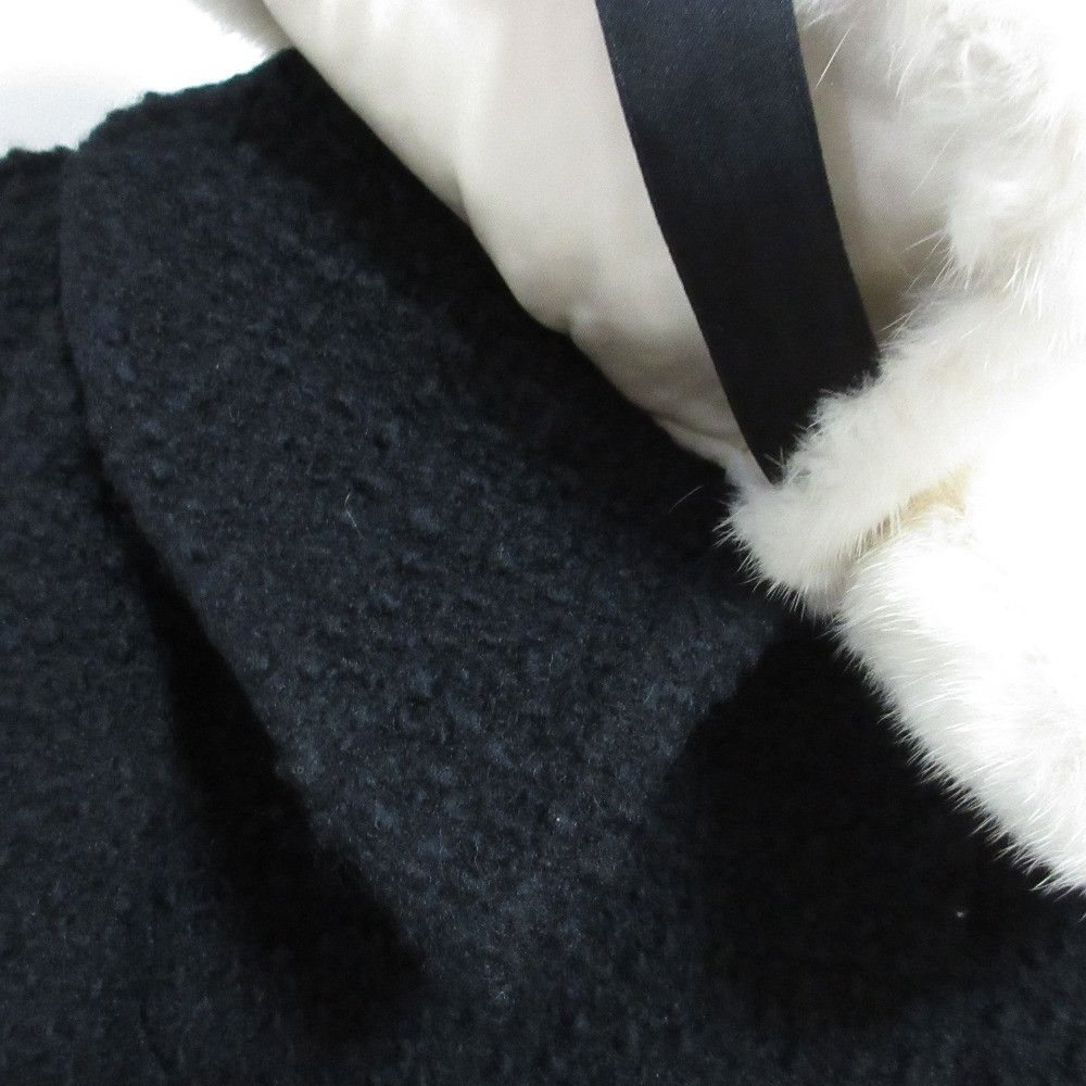 Other Other FOXEY Mink Wool Tweed Coat Natural Material Outerwear 34709 DUTY FREE for USA Size ONE SIZE - 4 Thumbnail