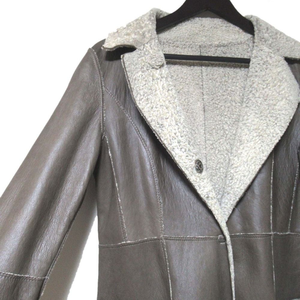 Other Other BORGO DEI BLU Shearling Reversible Coat Leather Outerwear DUTY FREE for USA Size ONE SIZE - 3 Thumbnail