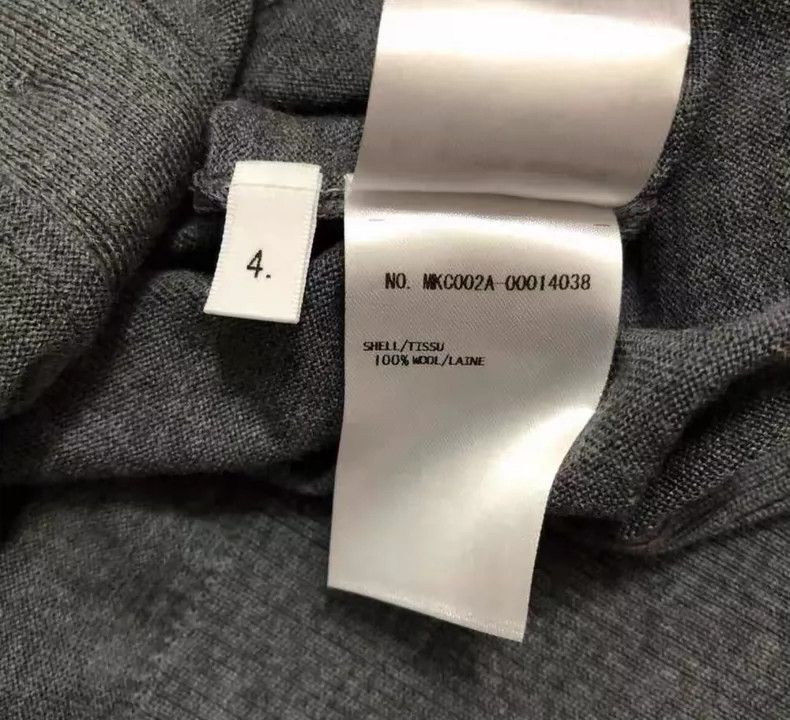 Thom Browne Thom Browne Gray Striped Cashmere Cardigan - dmc Size US M / EU 48-50 / 2 - 5 Thumbnail