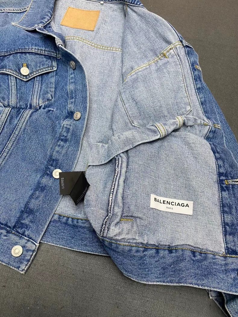 Balenciaga Balenciaga Swing Denim Jacket - dmc Size US M / EU 48-50 / 2 - 4 Thumbnail