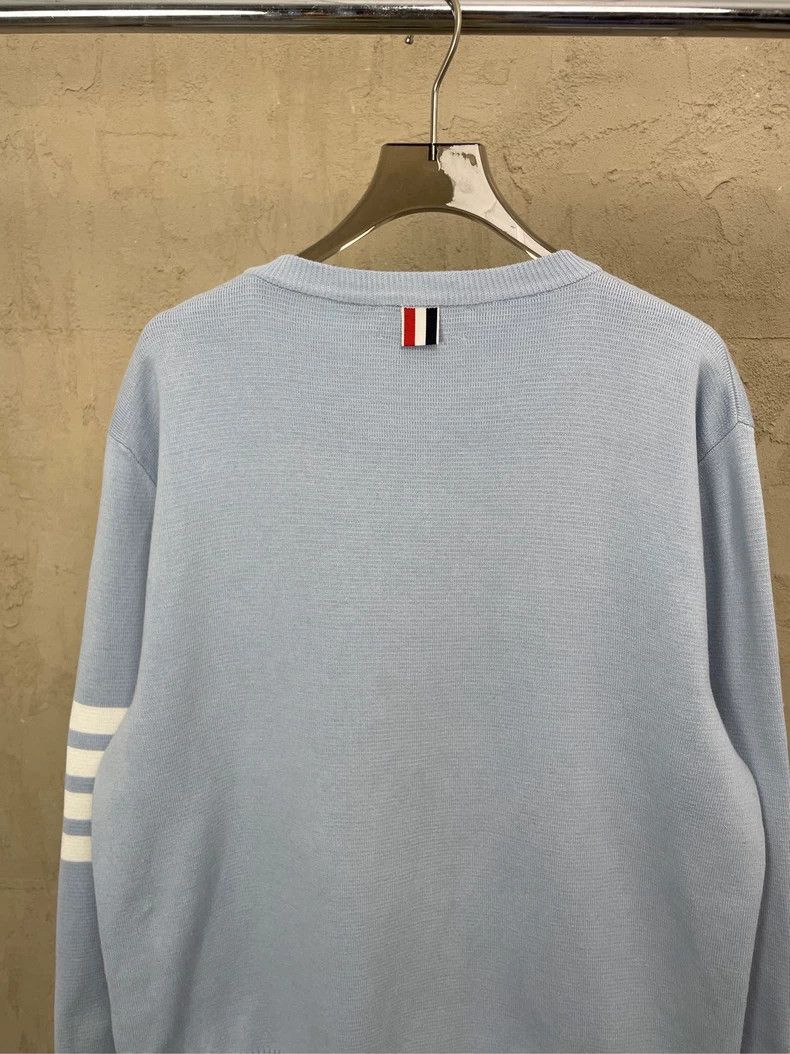 Thom Browne Thom Browne Baby Blue Stripe Sweater - dmc Size US M / EU 48-50 / 2 - 6 Thumbnail