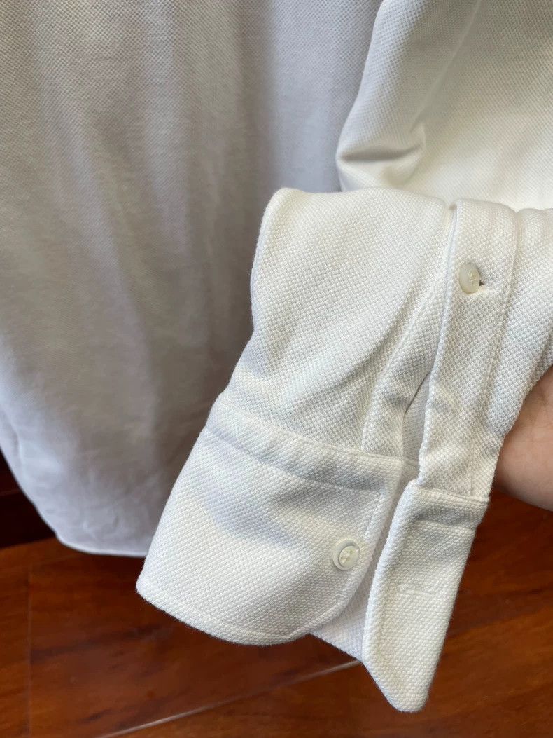Thom Browne Thom Browne Striped Cotton Long-Sleeve Shirt - dmc Size US M / EU 48-50 / 2 - 9 Thumbnail
