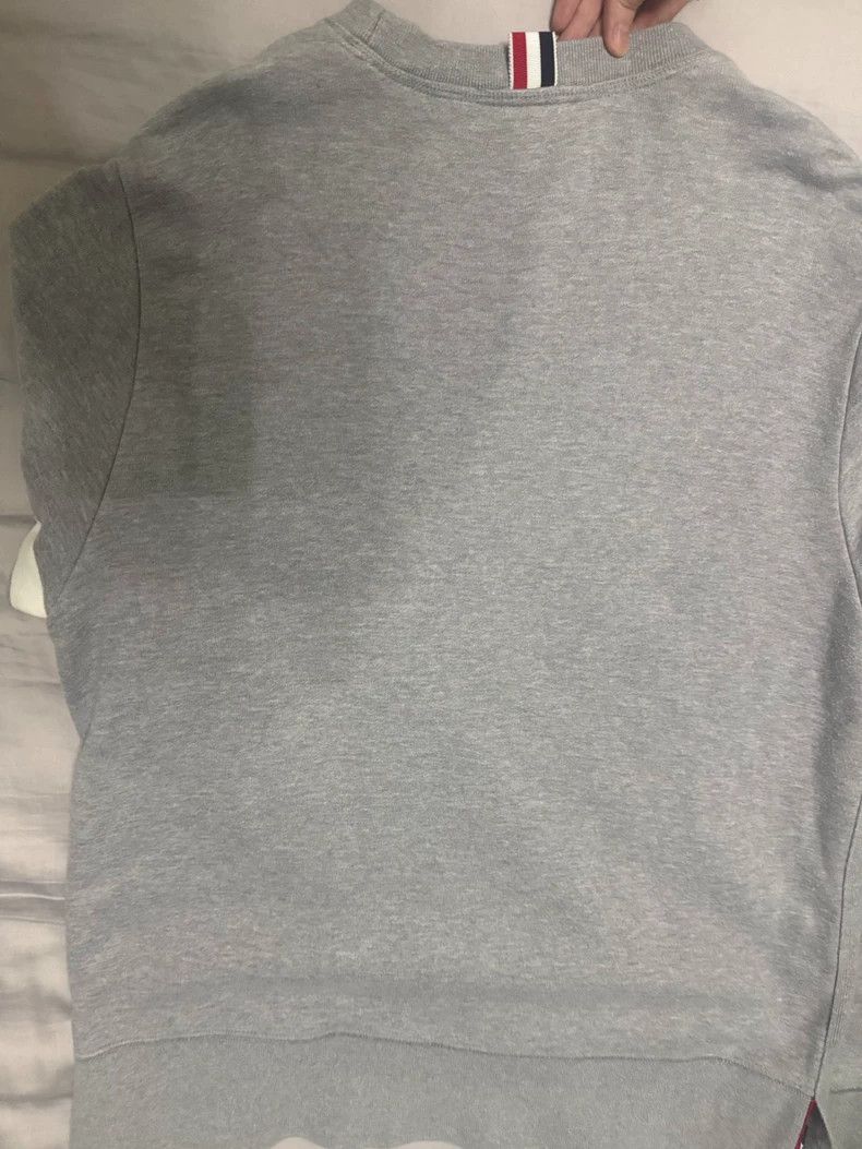 Thom Browne Thom Browne Gray Sweatshirt with Stripes - dmc Size US M / EU 48-50 / 2 - 7 Thumbnail