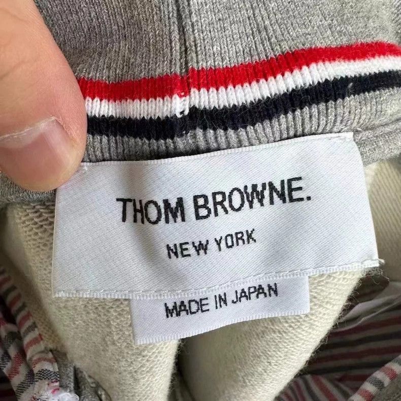 Thom Browne Thom Browne Grey Striped Sweat Shorts - dmc Size US 37 - 4 Thumbnail