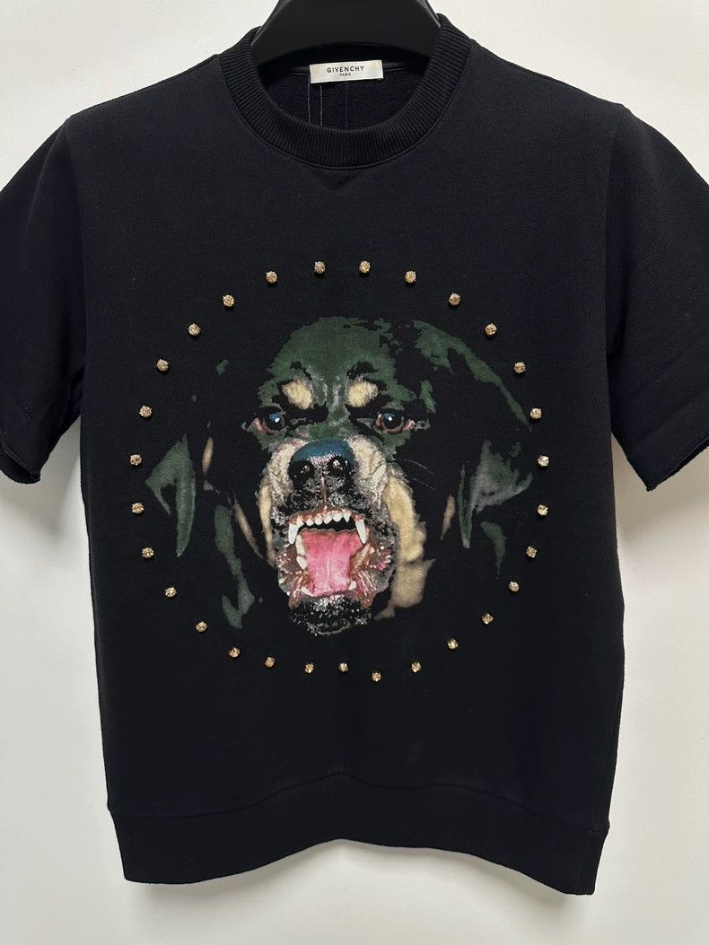 Givenchy Givenchy Rottweiler Dog Head Short Sleeve Sweatshirt - dmc Size US XS / EU 42 / 0 - 3 Thumbnail