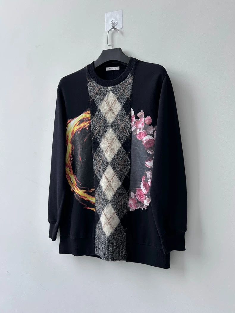 Givenchy Givenchy Floral & Flame Print Sweatshirt - dmc Size US M / EU 48-50 / 2 - 2 Thumbnail
