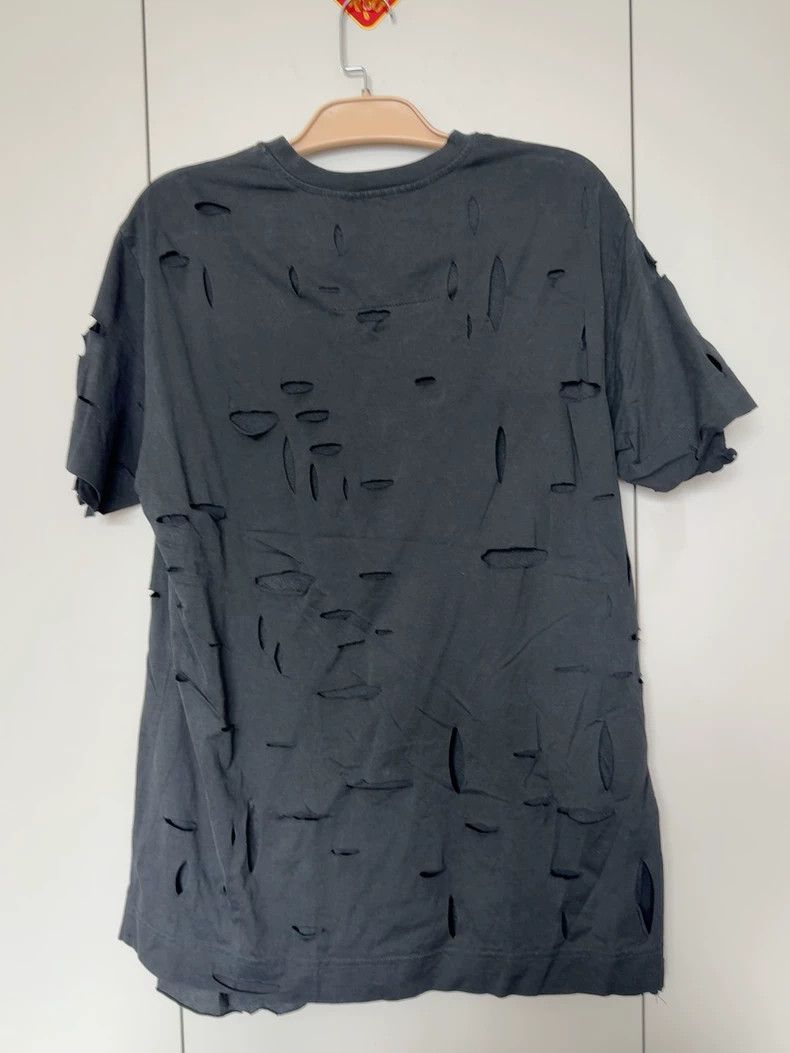 Givenchy Givenchy Distressed Black Short Sleeve T-shirt - dmc Size US S / EU 44-46 / 1 - 2 Thumbnail