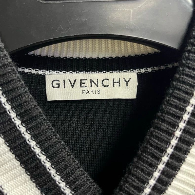 Givenchy Givenchy Black Letter Embroidered Varsity Jacket - dmc Size US L / EU 52-54 / 3 - 3 Thumbnail
