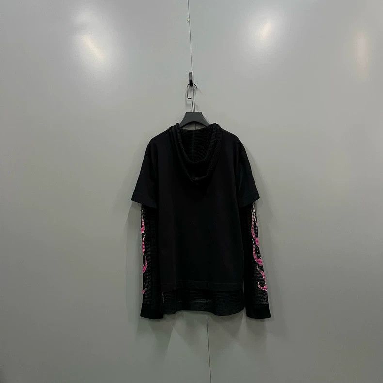 Givenchy Givenchy Black Layered Sleeve Hoodie - dmc Size US XL / EU 56 / 4 - 3 Thumbnail