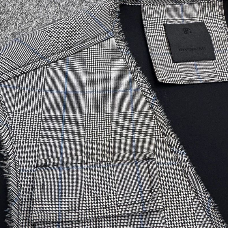 Givenchy Givenchy Checked Space Cotton Vest - dmc Size US L / EU 52-54 / 3 - 2 Thumbnail