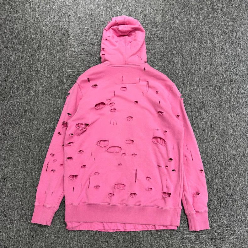 Givenchy Givenchy Pink Distressed Hooded Sweatshirt - dmc Size US XS / EU 42 / 0 - 2 Thumbnail