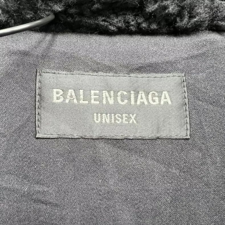 Balenciaga Balenciaga Black Teddy Fleece Jacket - dmc Size US M / EU 48-50 / 2 - 4 Thumbnail