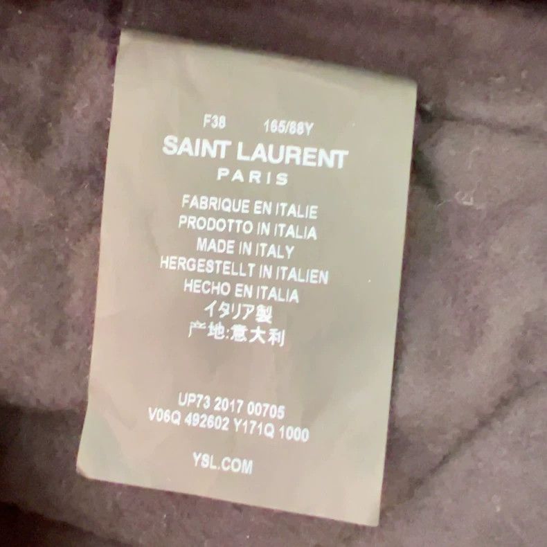 Saint Laurent Paris Saint Laurent Black Leather Sleeve Bomber Jacket - dmc Size US M / EU 48-50 / 2 - 3 Thumbnail