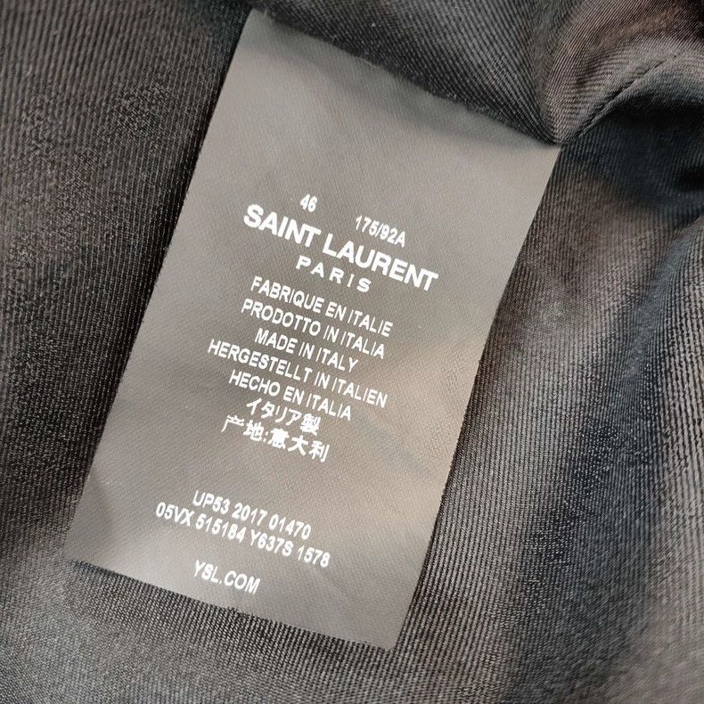 Saint Laurent Paris YSL Cotton Bomber Jacket - dmc Size US L / EU 52-54 / 3 - 6 Thumbnail