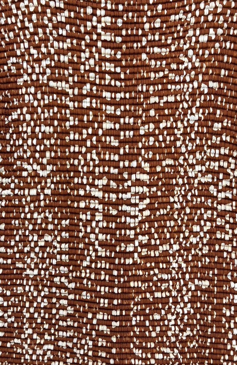 Issey Miyake Issey Miyake Brown Polka Dot Pleated Top - dmc Size US M / EU 48-50 / 2 - 2 Thumbnail