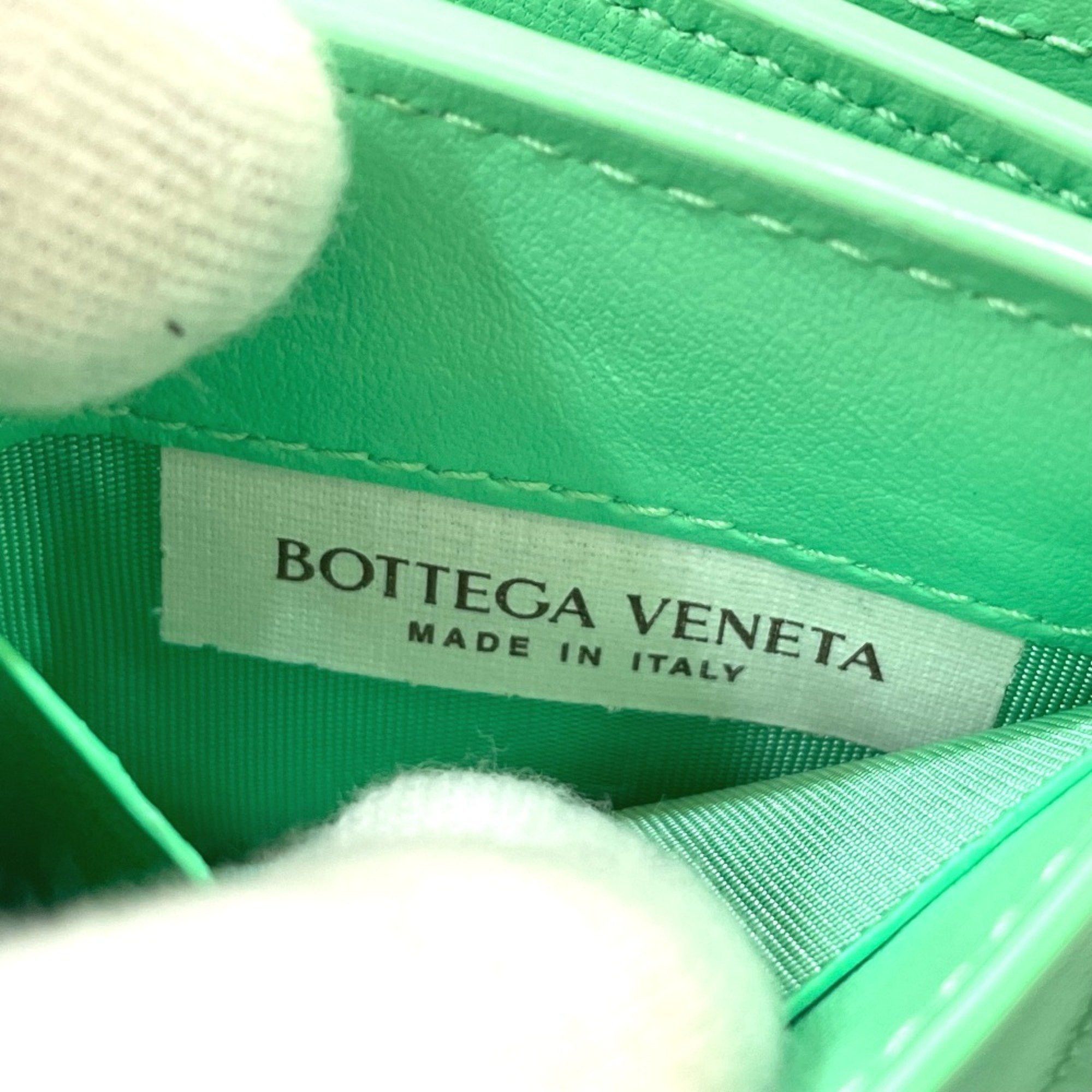 Bottega Veneta BOTTEGA VENETA 667036 Intrecciato Tiny Tri-fold Wallet in Calf Leather, Green Size ONE SIZE - 11 Thumbnail