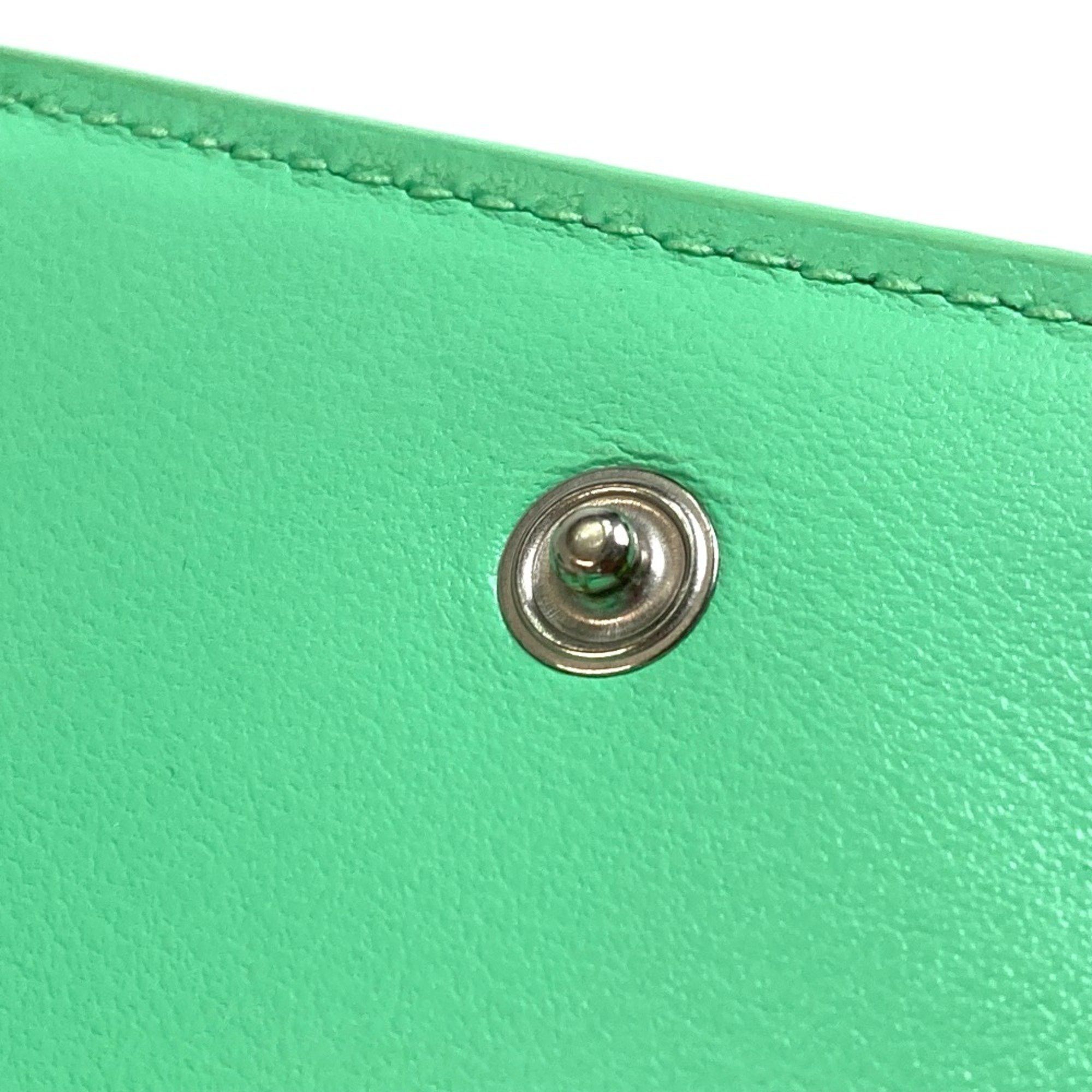 Bottega Veneta BOTTEGA VENETA 667036 Intrecciato Tiny Tri-fold Wallet in Calf Leather, Green Size ONE SIZE - 9 Thumbnail