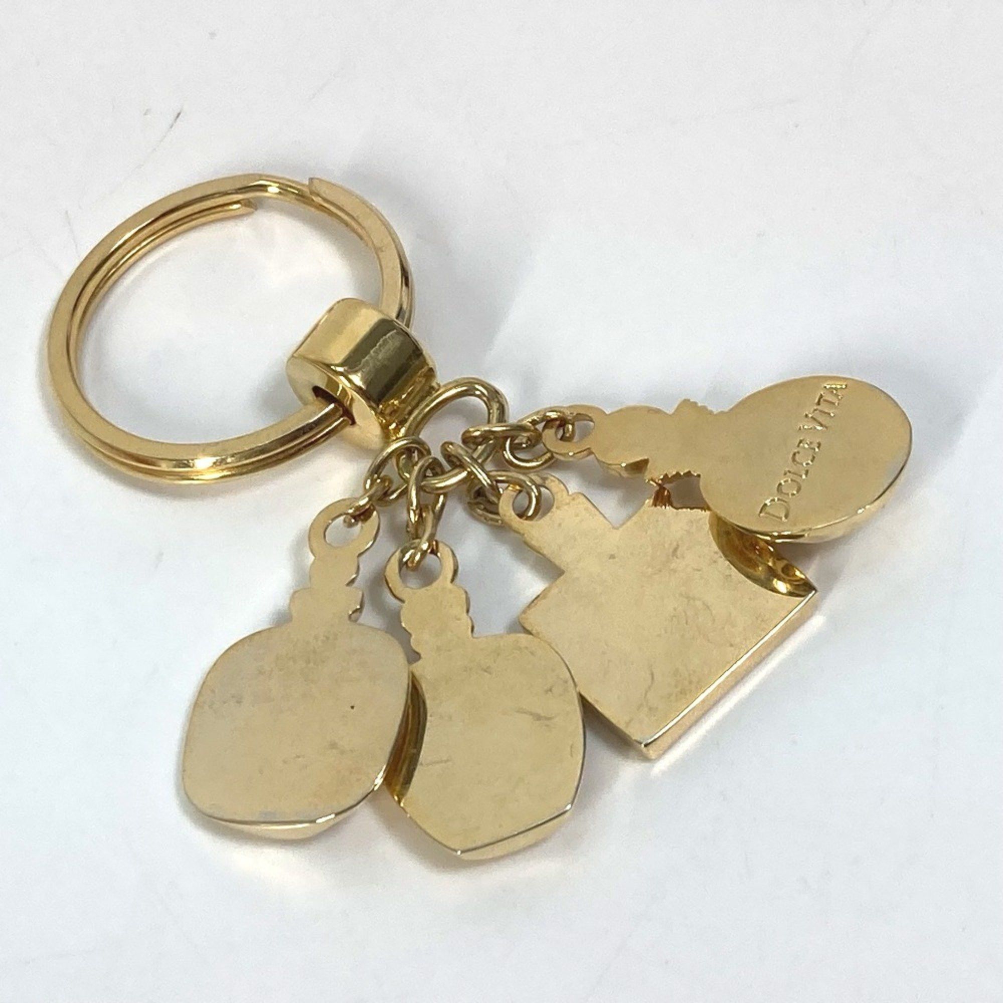 Dior Christian Dior Perfume Bag Charm Key Ring Keychain GP Women's Gold Size ONE SIZE - 8 Thumbnail