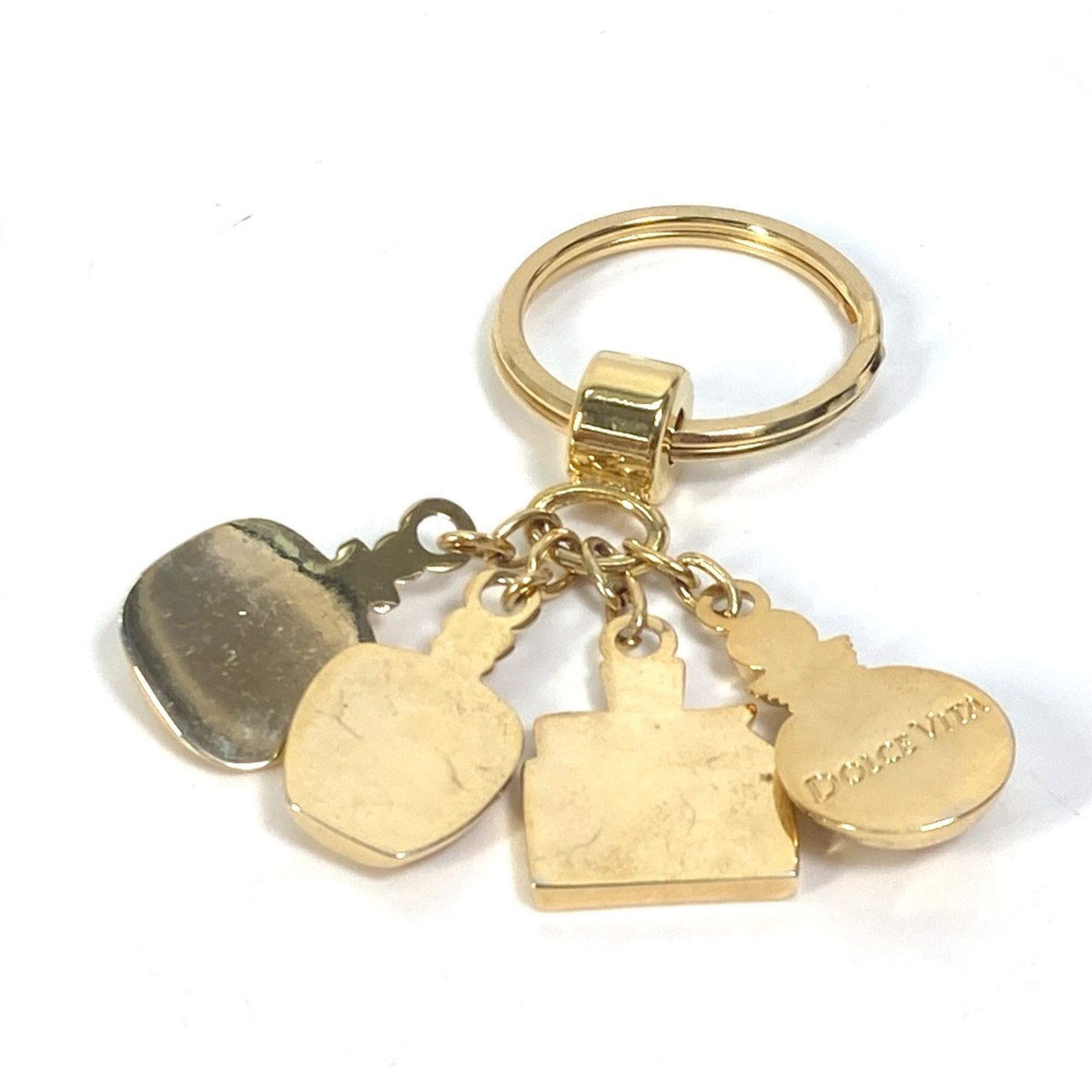 Dior Christian Dior Perfume Bag Charm Key Ring Keychain GP Women's Gold Size ONE SIZE - 2 Thumbnail