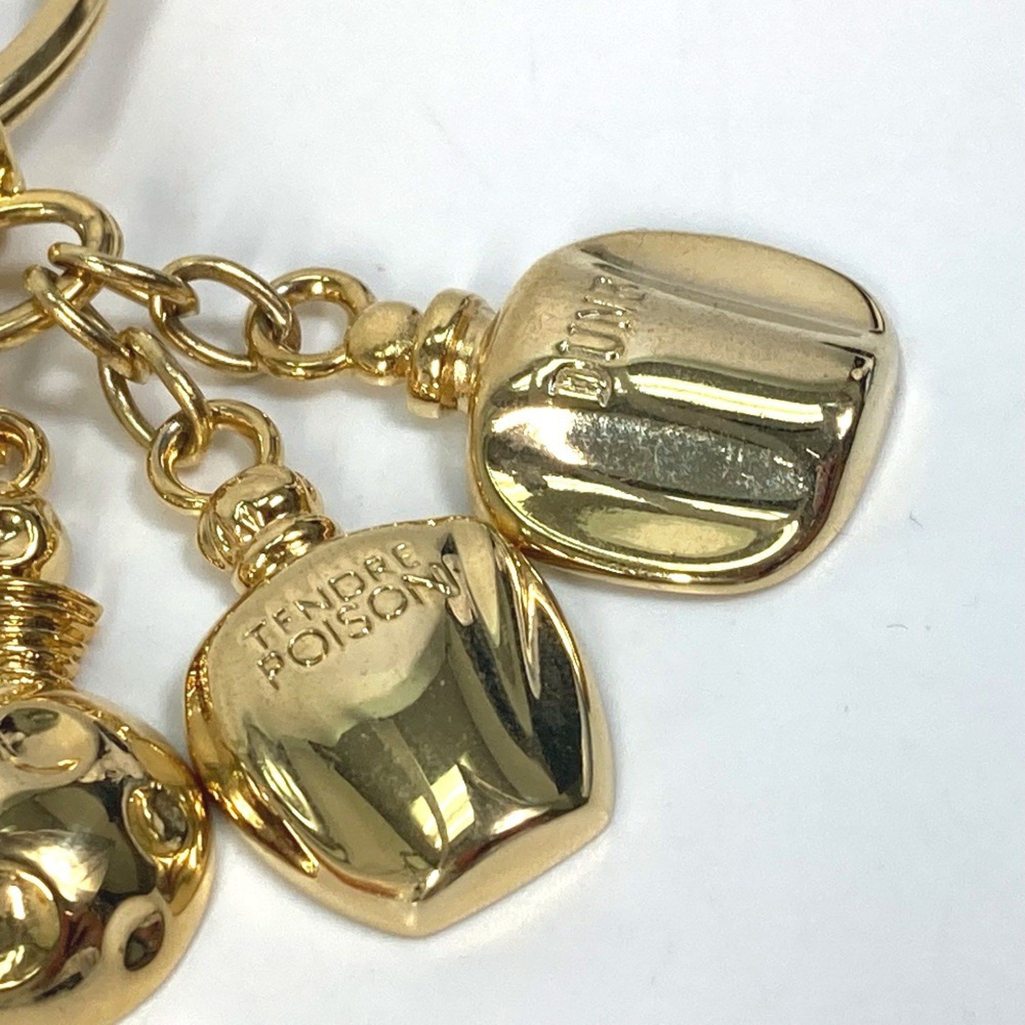 Dior Christian Dior Perfume Bag Charm Key Ring Keychain GP Women's Gold Size ONE SIZE - 6 Thumbnail