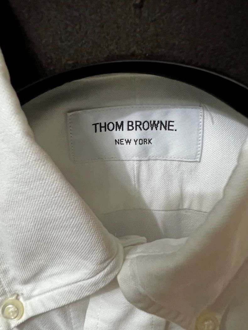 Thom Browne Thom Browne Men's White Casual Shirt-yf Size US M / EU 48-50 / 2 - 4 Thumbnail