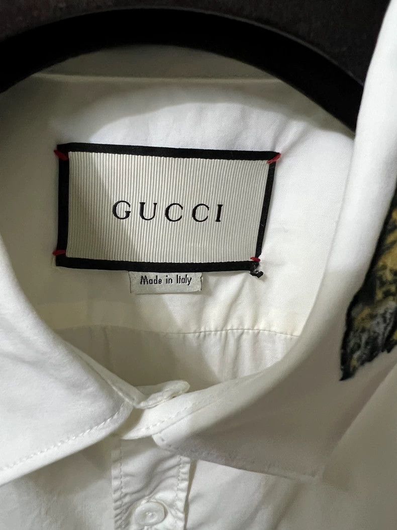 Gucci Gucci Men's Casual Long Sleeve Shirt-yf Size US L / EU 52-54 / 3 - 4 Thumbnail