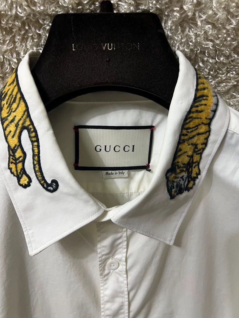 Gucci Gucci Men's Casual Long Sleeve Shirt-yf Size US L / EU 52-54 / 3 - 2 Thumbnail