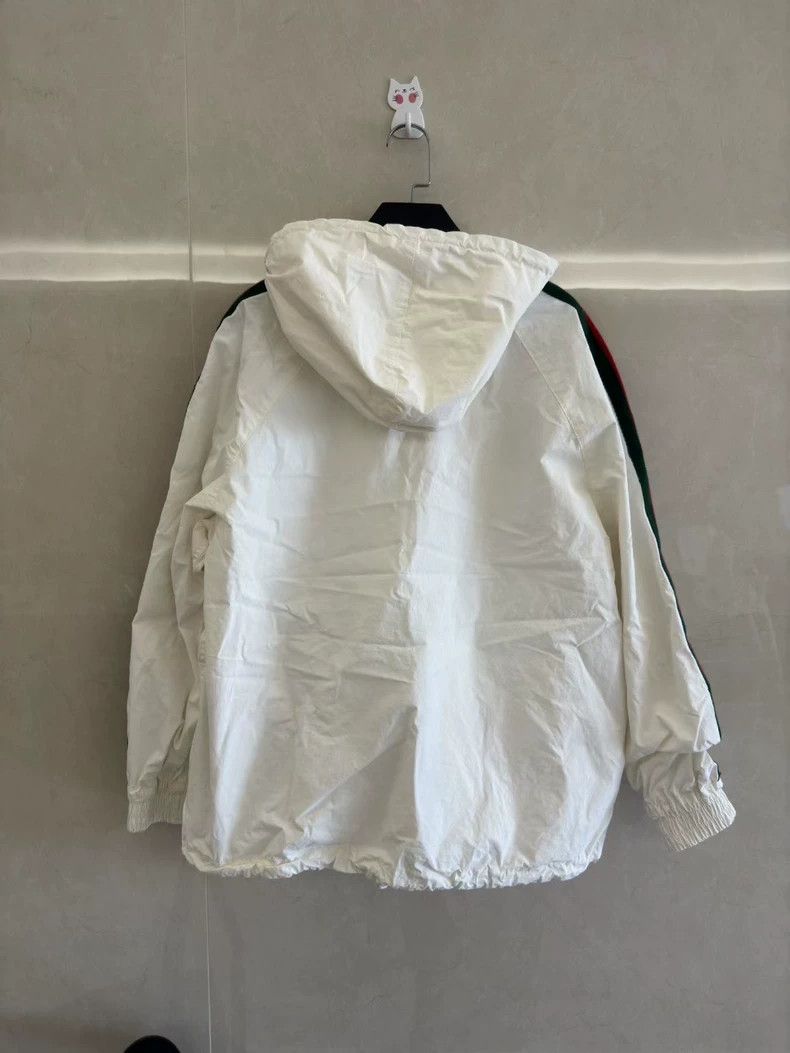 Gucci Gucci White Half-Zip Windbreaker Jacket-yf Size US M / EU 48-50 / 2 - 2 Thumbnail