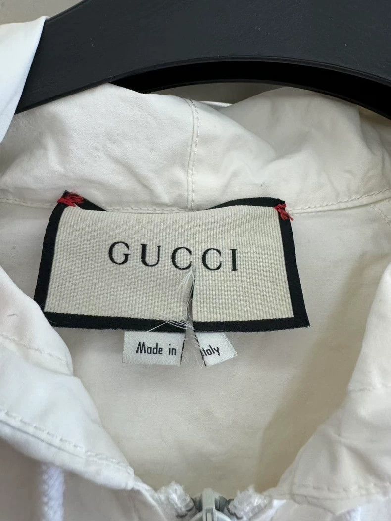 Gucci Gucci White Half-Zip Windbreaker Jacket-yf Size US M / EU 48-50 / 2 - 3 Thumbnail