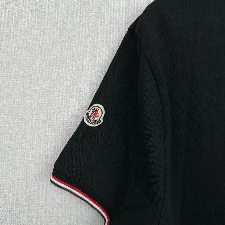 Moncler Moncler Black Short Sleeve T-Shirt-yf Size US L / EU 52-54 / 3 - 3 Thumbnail