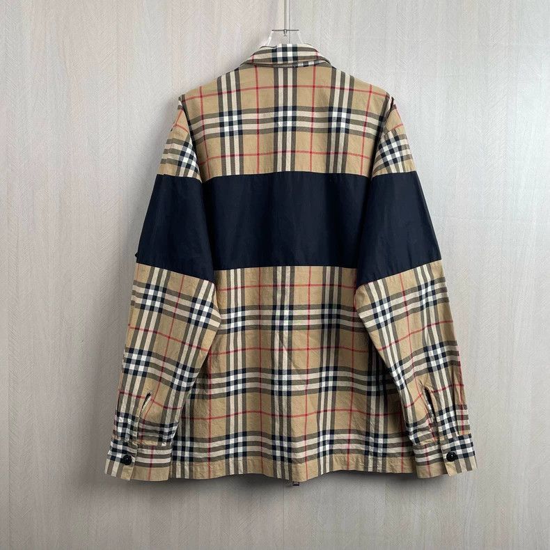 Burberry Burberry Colorblock Plaid Zip Jacket-yf Size US L / EU 52-54 / 3 - 2 Thumbnail