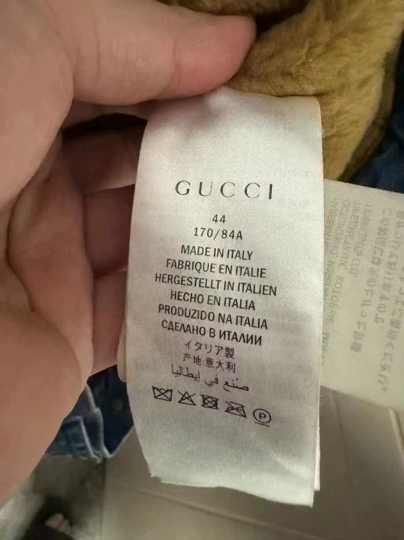 Gucci Gucci Shearling Collar Denim Jacket-yf Size US M / EU 48-50 / 2 - 4 Thumbnail