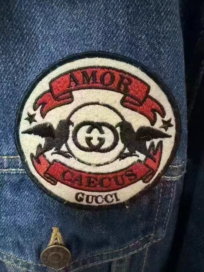 Gucci Gucci Shearling Collar Denim Jacket-yf Size US M / EU 48-50 / 2 - 5 Thumbnail