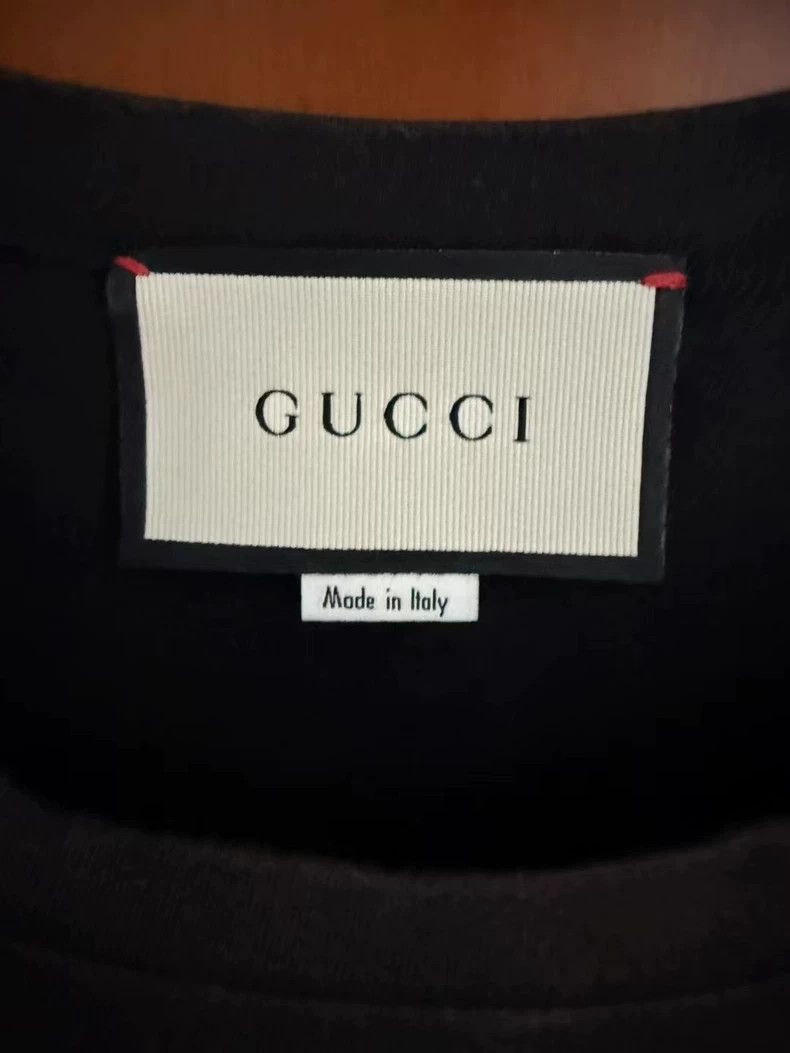 Gucci Gucci Black Cat Head Graphic T-shirt-yf Size US XS / EU 42 / 0 - 3 Thumbnail