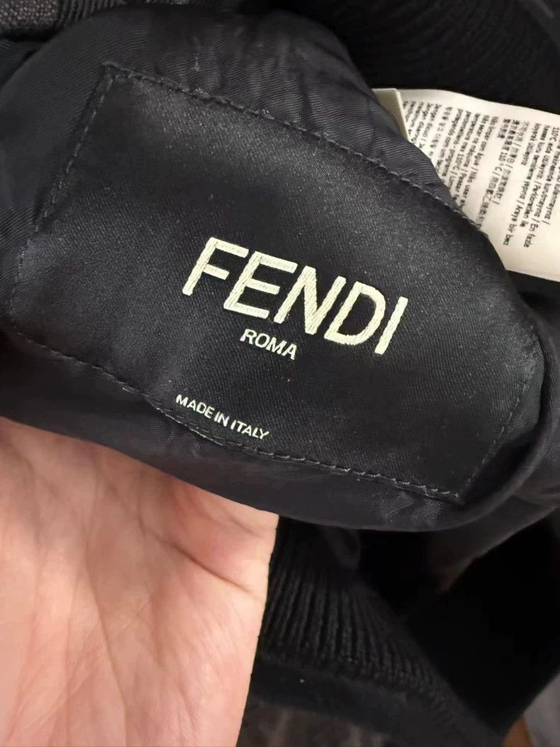 Fendi Fendi Black FF Patterned Bomber Jacket-yf Size US XL / EU 56 / 4 - 4 Thumbnail