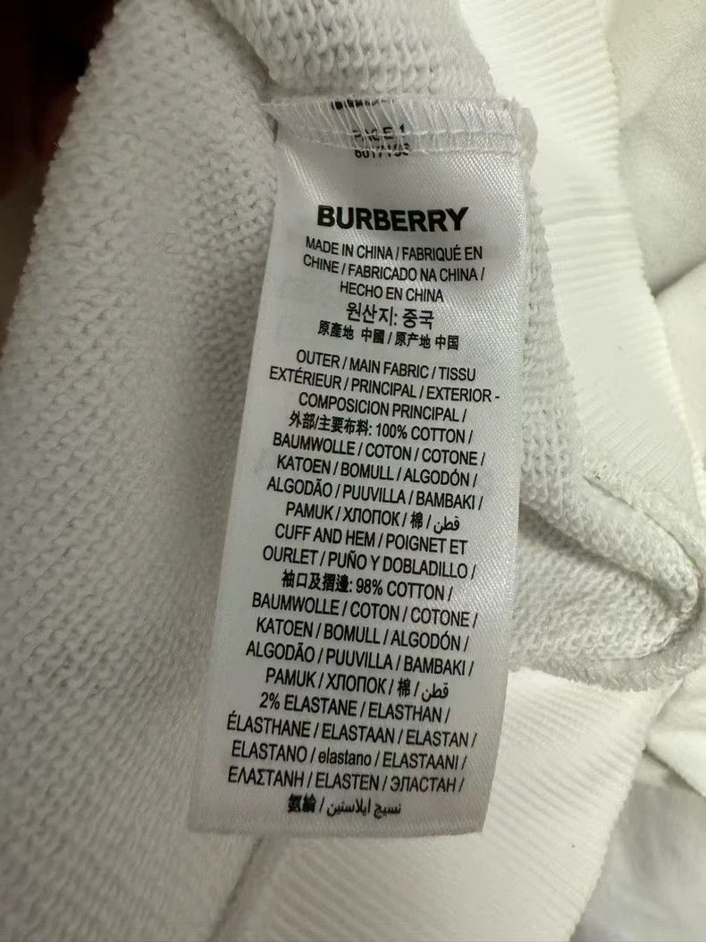 Burberry Burberry Logo Print White Hoodie-yf Size US S / EU 44-46 / 1 - 4 Thumbnail