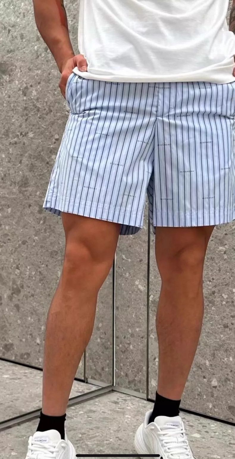 Givenchy Givenchy Blue Striped Casual Shorts-yf Size US 34 / EU 50 - 7 Thumbnail