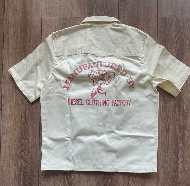 Vintage Diesel Spring Summer Cargo Print Short Sleeve Shirt-yf Size US L / EU 52-54 / 3 - 2 Thumbnail