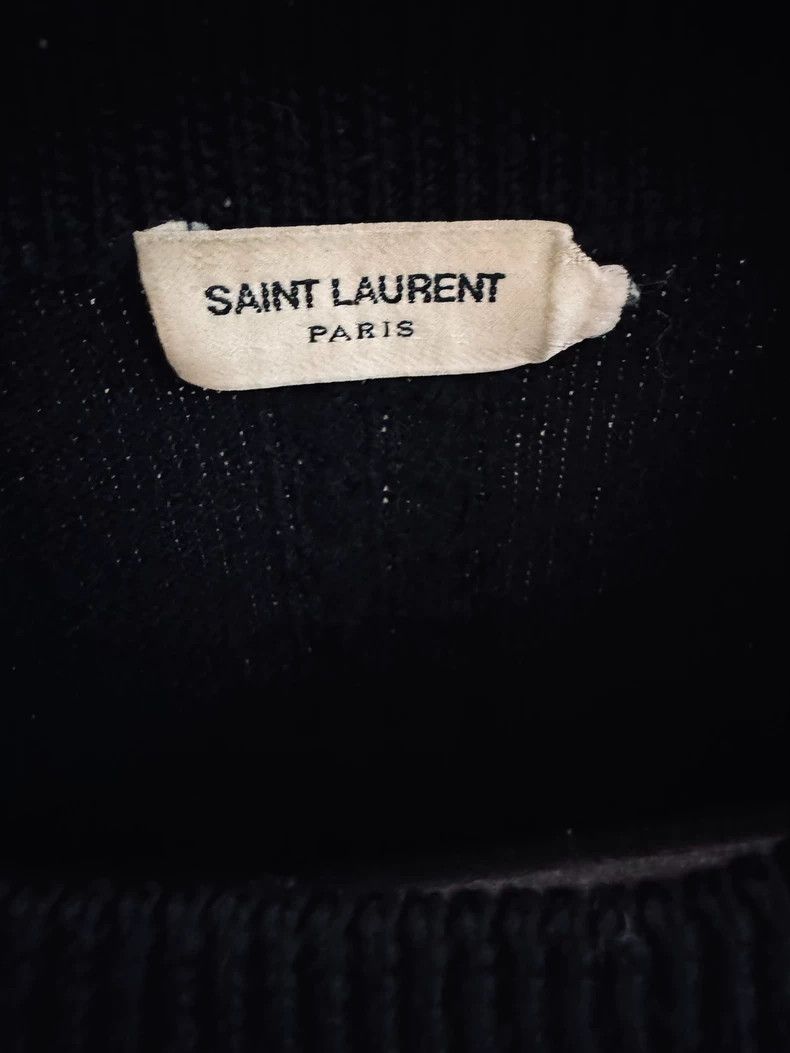 Saint Laurent Paris Saint Laurent 100% Wool Black Sweater-yf Size US S / EU 44-46 / 1 - 3 Thumbnail