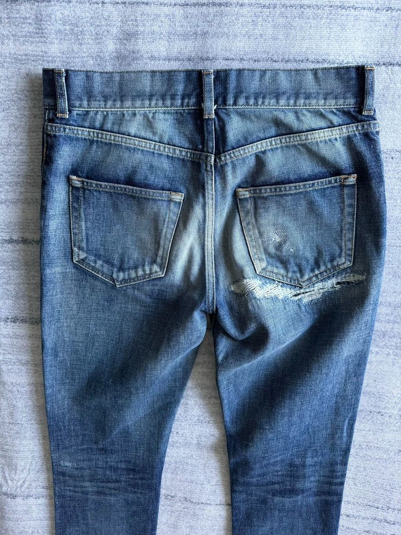 Saint Laurent Paris Saint Laurent 18AW Washed Denim Jeans-yf Size US 28 / EU 44 - 3 Thumbnail