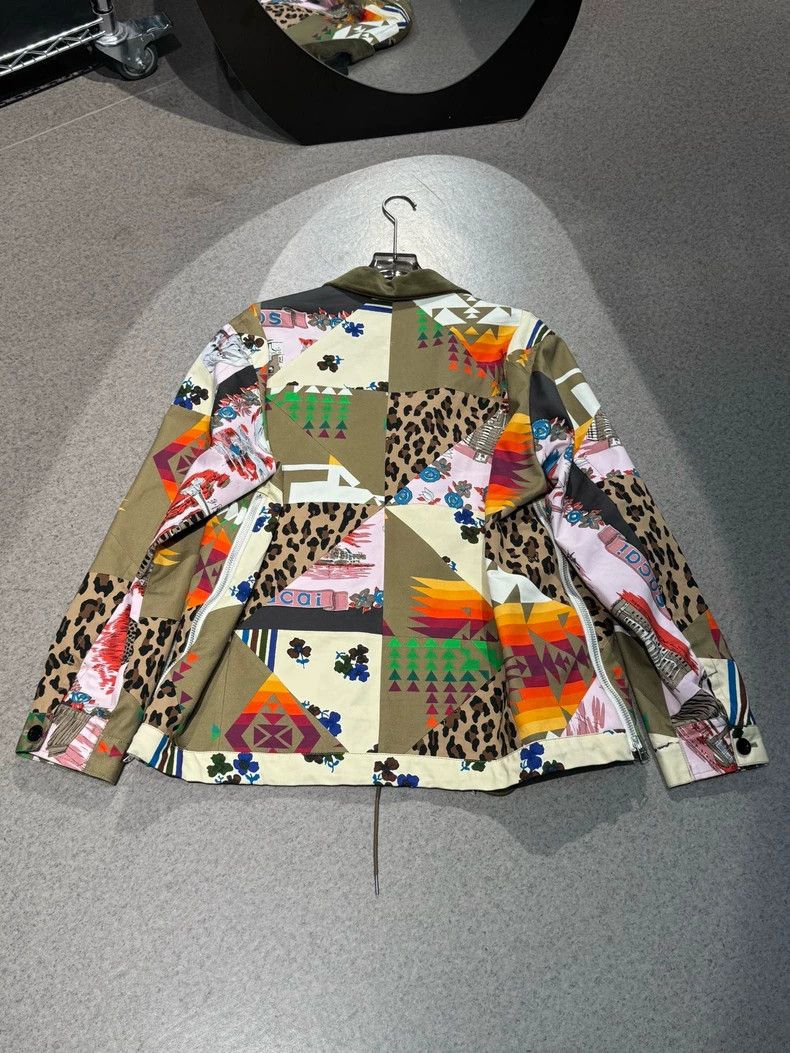 Sacai Sacai Mixed Patchwork Zip Jacket-yf Size US M / EU 48-50 / 2 - 4 Thumbnail