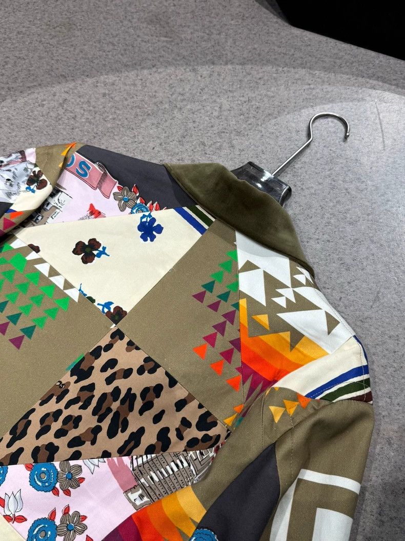 Sacai Sacai Mixed Patchwork Zip Jacket-yf Size US M / EU 48-50 / 2 - 7 Thumbnail