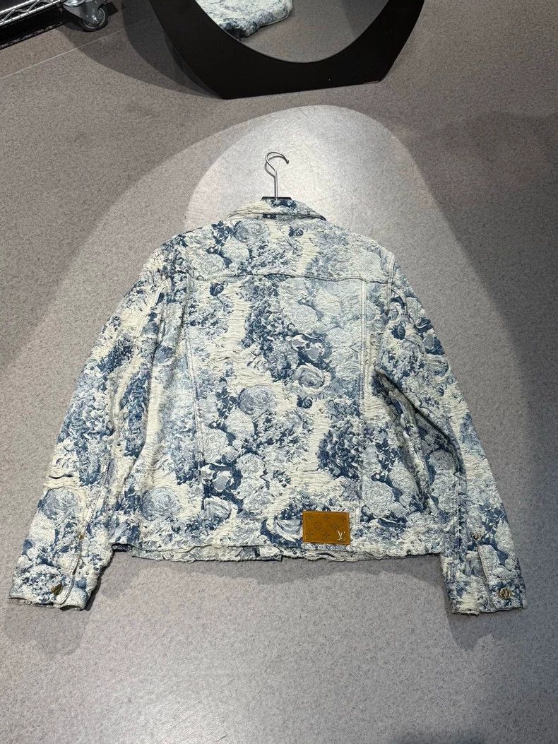Louis Vuitton Louis Vuitton Floral Denim Jacket-yf Size US XL / EU 56 / 4 - 5 Thumbnail